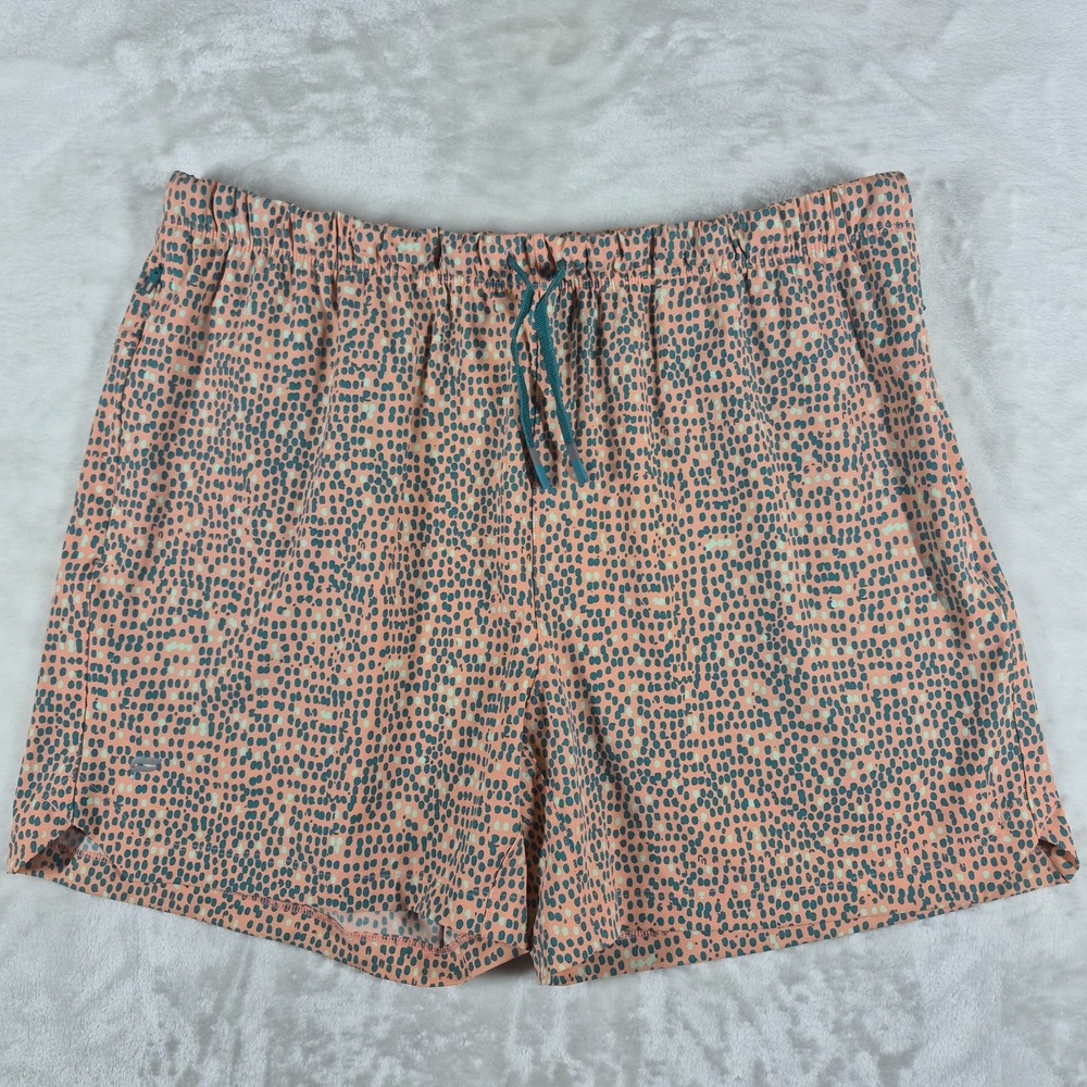 Fabletics The One Shorts‎ Men's XL Pink 5" Inseam Polka Dot Gym Active Run